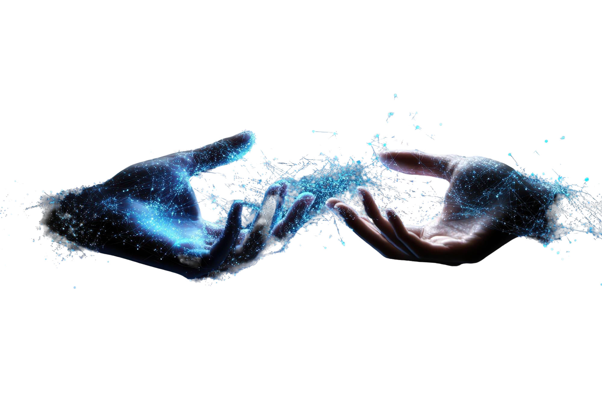 Digital Hands Background